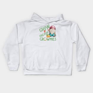 Grow Organic Garden Gnomes Local Farmer Kids Hoodie